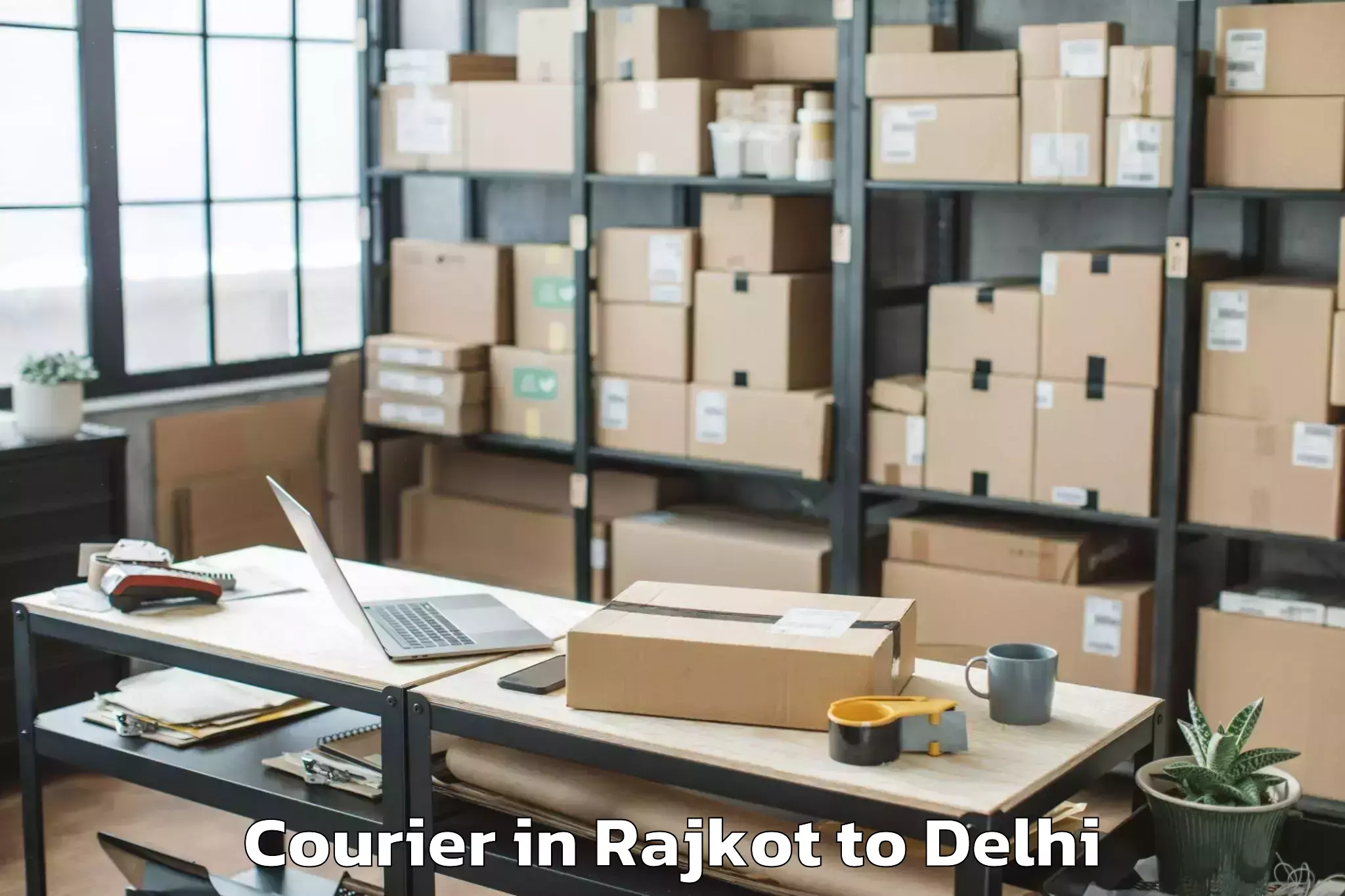 Trusted Rajkot to Westend Mall Delhi Courier